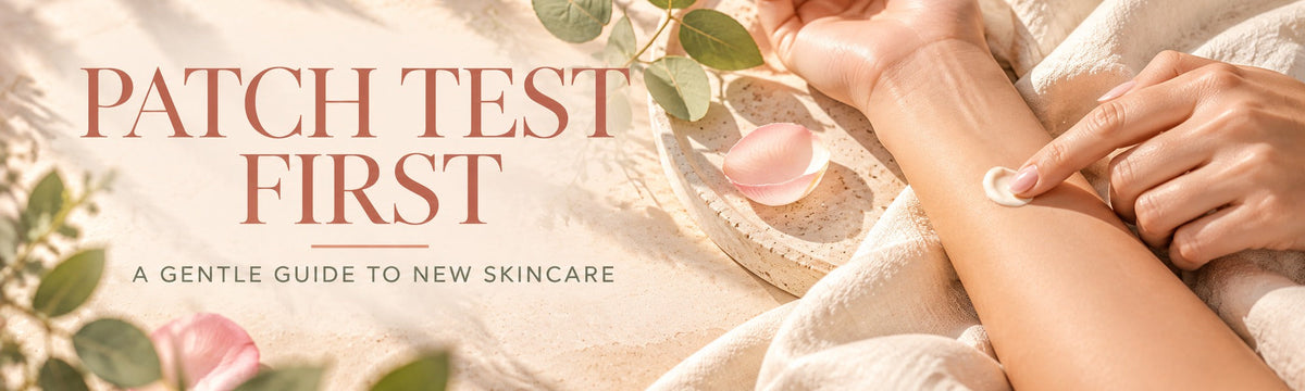 Patch Test First: A Gentle Guide to New Skincare, applying cream to an inner forearm