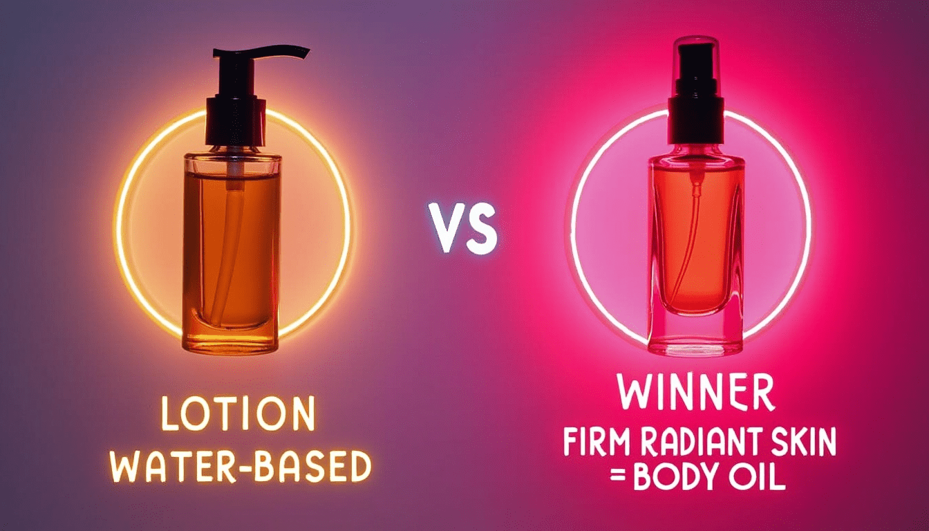 🌿 Firming Oils vs. Lotions: Which Is Better for Radiant Skin? - Glimmer Goddess® Organic Skin Care