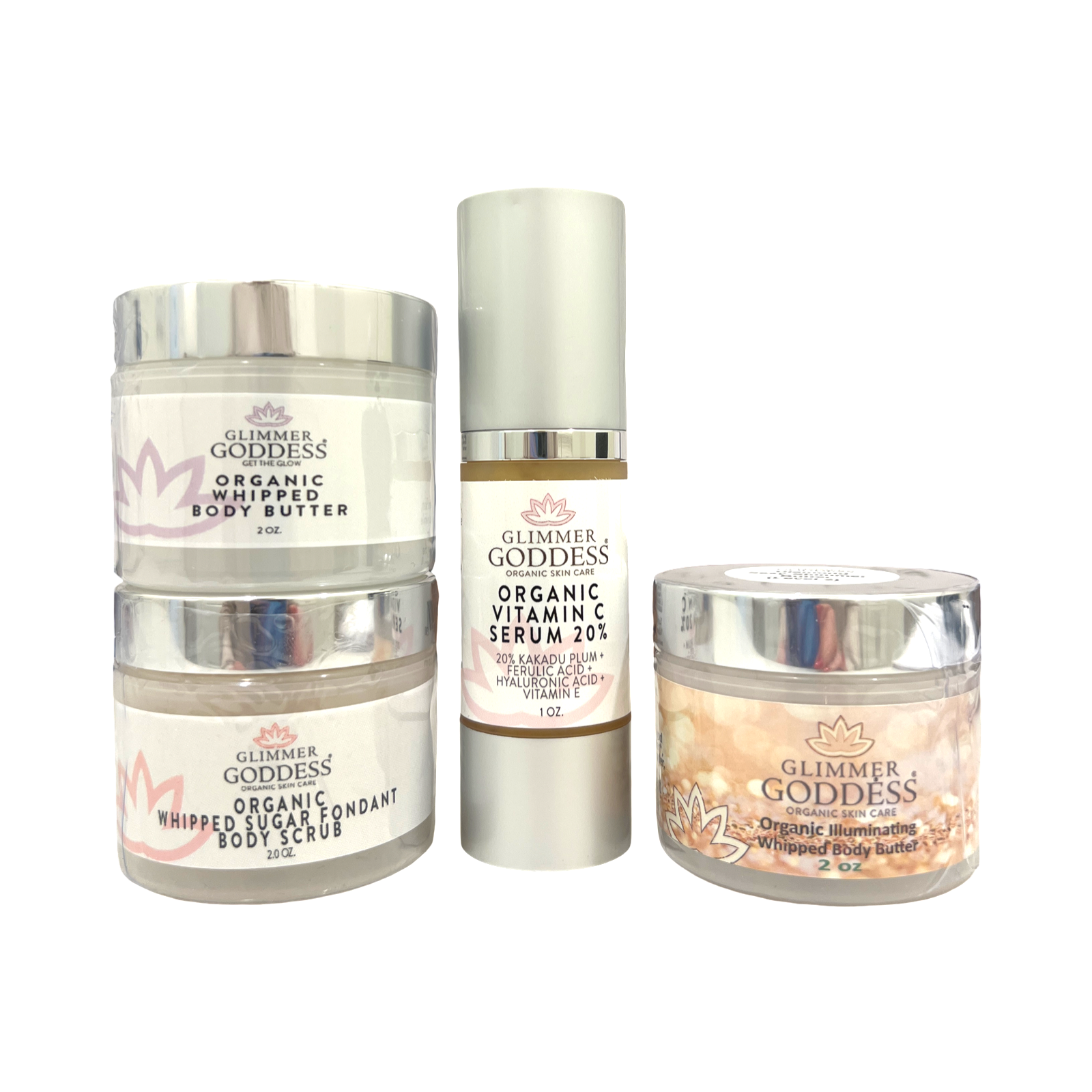 Bridesmaid Glow Gift Set – Radiant Beauty Essentials for Bridal Party & Wedding Day - Glimmer Goddess® Organic Skin Care