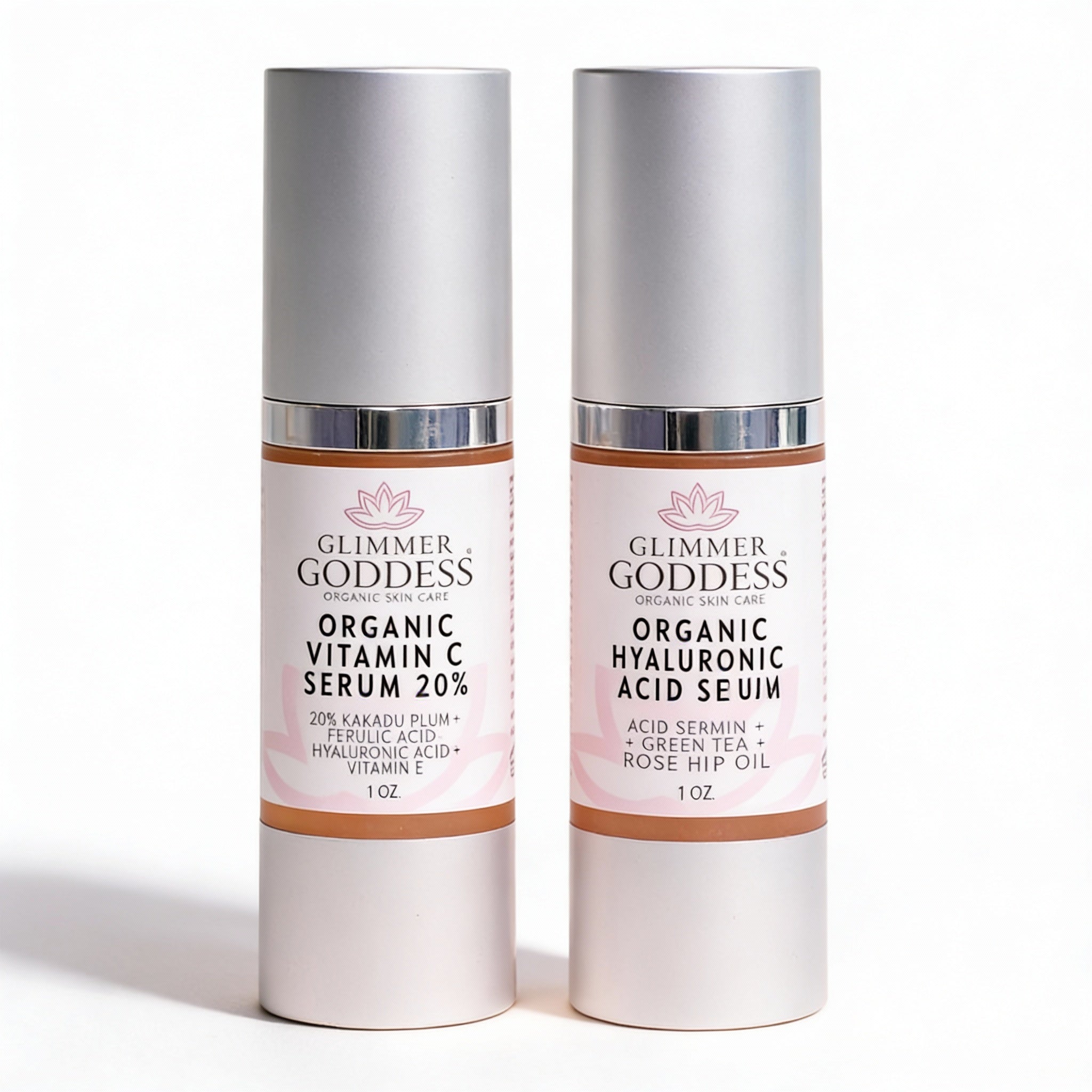 Vitamin C + Hyaluronic Acid Duo – Brightening & Plumping Serum Set for Radiant, Hydrated Skin