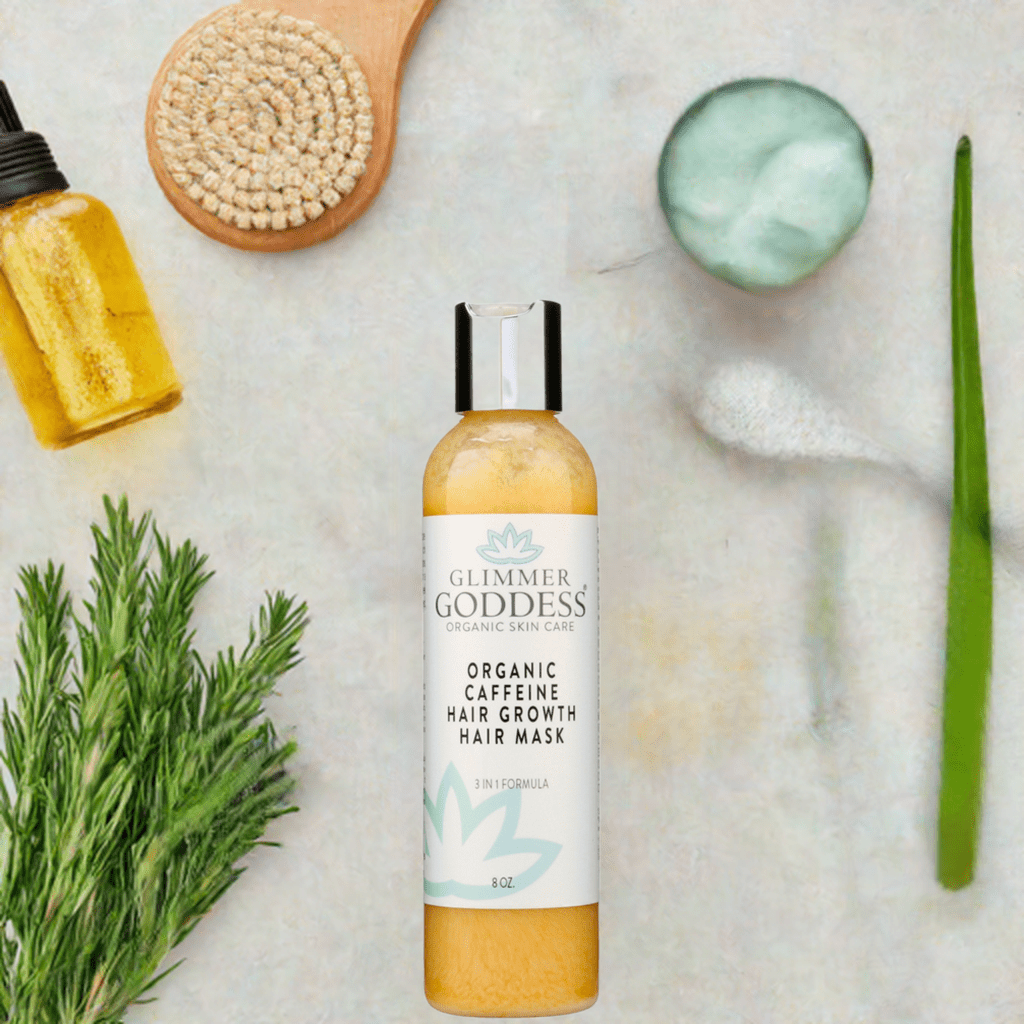 Organic Caffeine Hair Growth Mask - Glimmer Goddess® Organic Skin Care