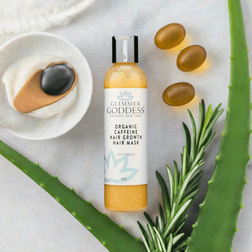 Organic Caffeine Hair Growth Mask - Glimmer Goddess® Organic Skin Care