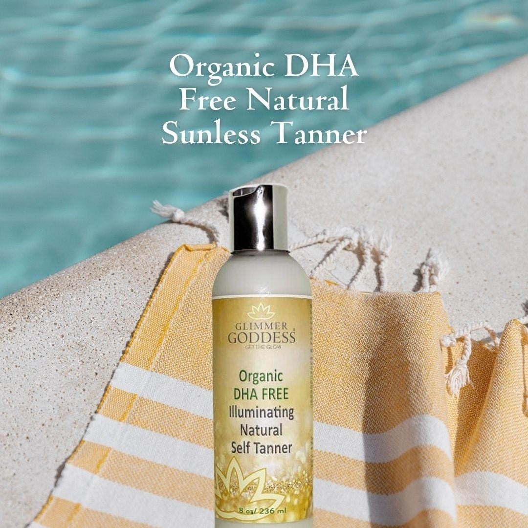 Organic DHA - Free Self Tanner + Bronzing Shimmer Bundle | 20% Off - Glimmer Goddess® Organic Skin Care