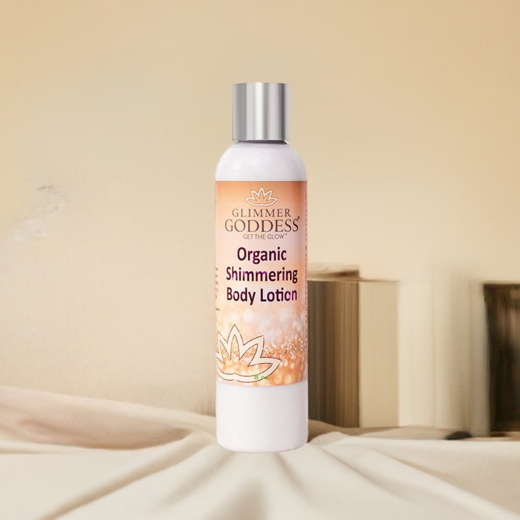 Organic Diamond Shimmer Body Lotion - Sparkle For All Skin Types - Glimmer Goddess® Organic Skin Care