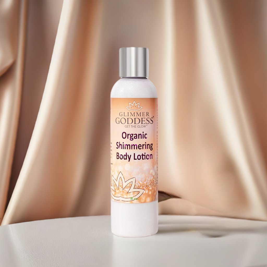 Organic Diamond Shimmer Body Lotion - Sparkle For All Skin Types - Glimmer Goddess® Organic Skin Care
