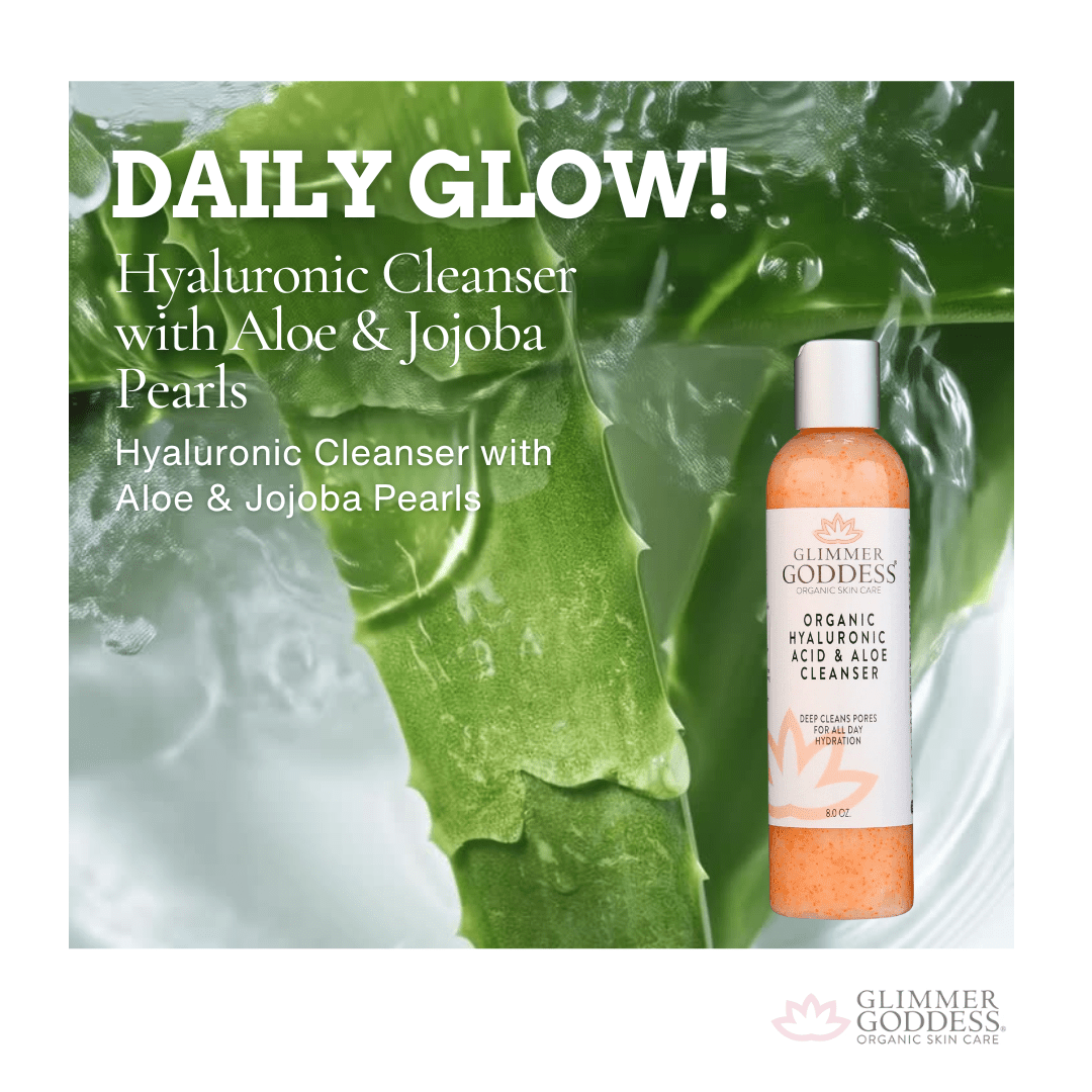 Organic Hyaluronic Acid Facial Cleanser - Glimmer Goddess® Organic Skin Care