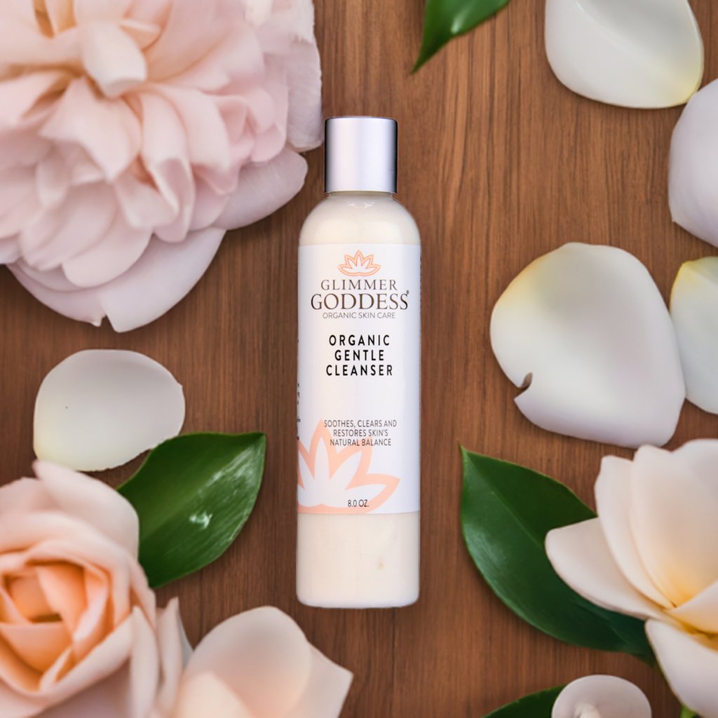 Organic Sensitive Skin Cleanser - Gentle Enough for all skin types - Glimmer Goddess® Organic Skin Care