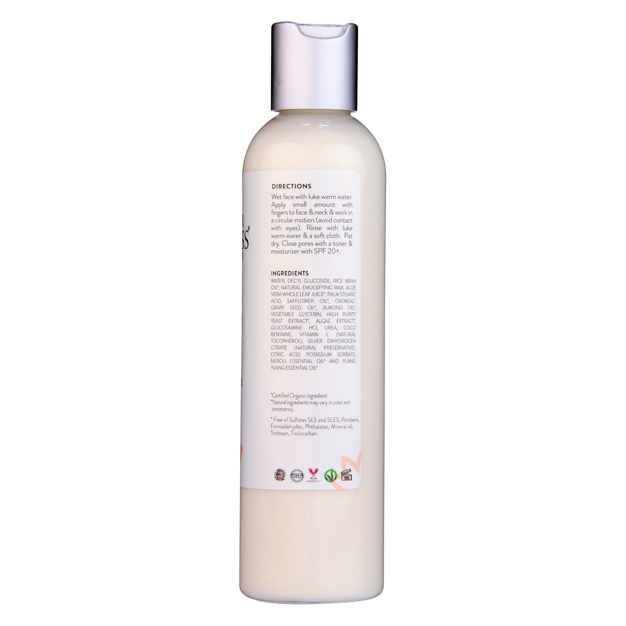 Organic Sensitive Skin Cleanser - Gentle Enough for all skin types - Glimmer Goddess® Organic Skin Care