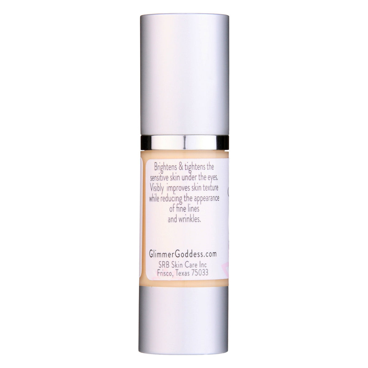 Under-eye serum brightens and tightens sensitive skin, reduces fine lines and wrinkles for improved texture.
