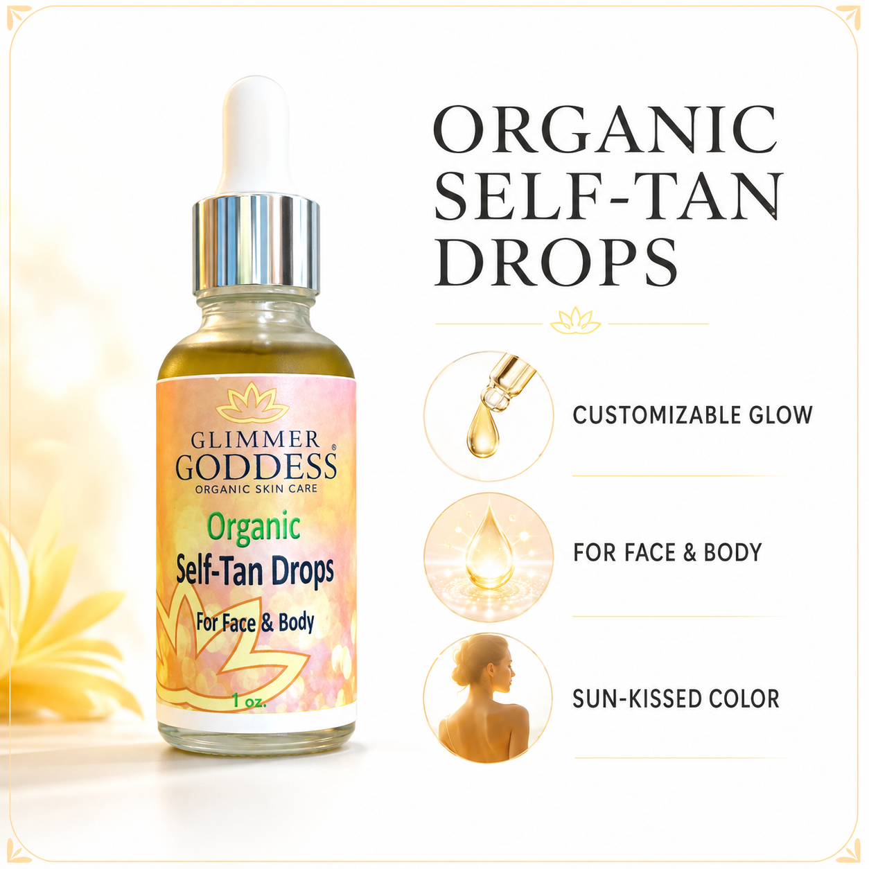 Organic Self Tan Drops – Fast Glow
