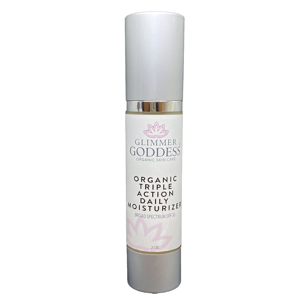 Glimmer Goddess® organic face moisturizer SPF 30