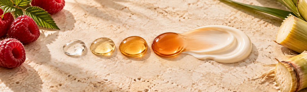 Customizable DHA-free tanning drops blended into moisturizer