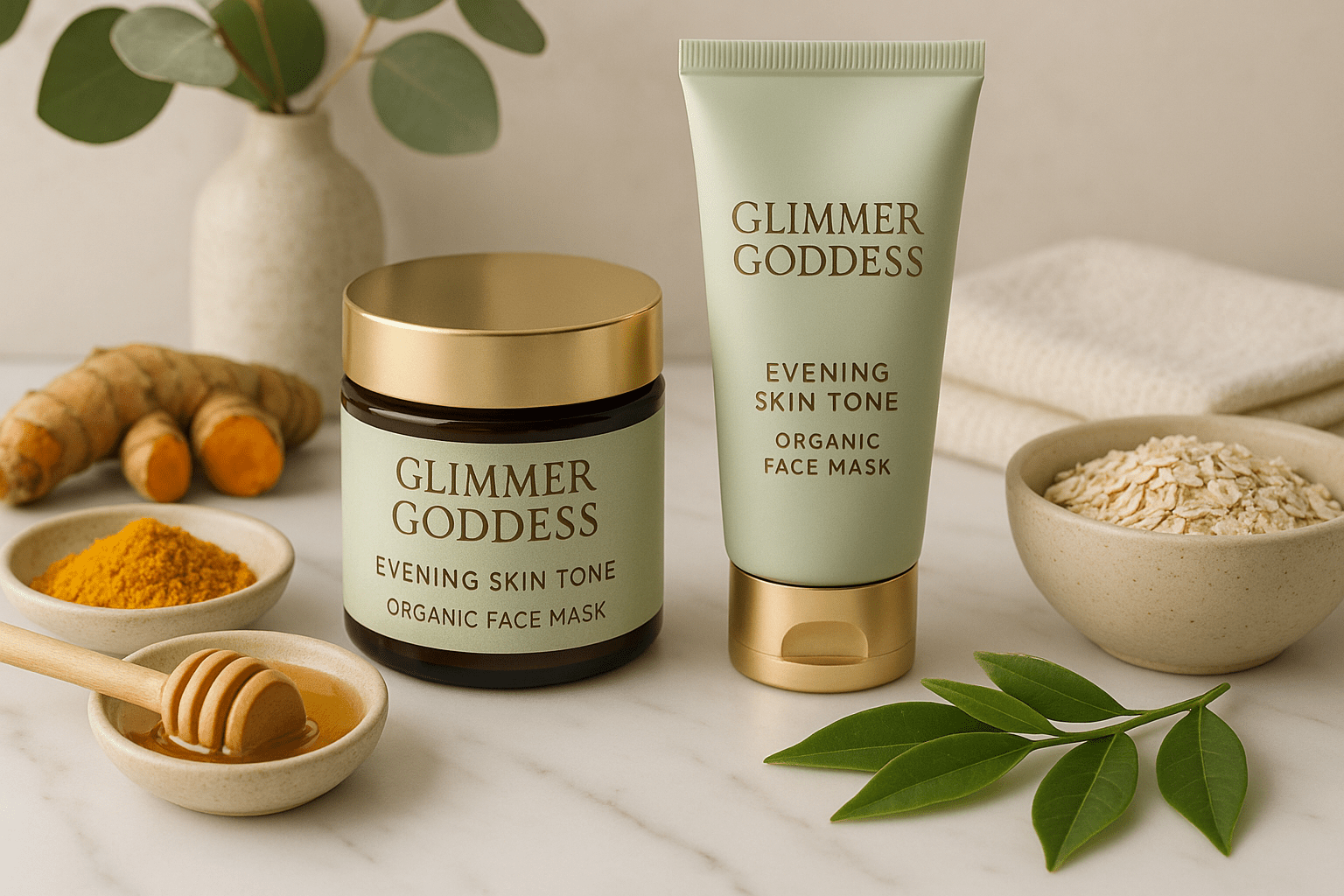 Even Out Skin Tone with Targeted Face Masks - Glimmer Goddess® Organic Skin Care