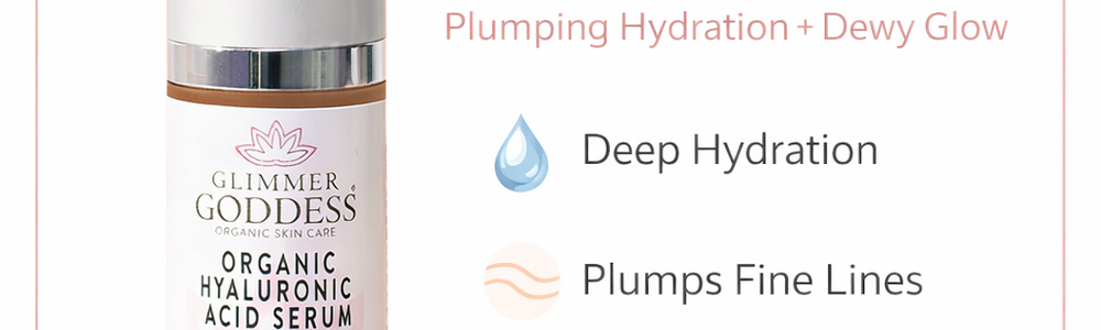 Glimmer Goddess Hyaluronic Acid Serum featured in a guide to the correct order for layering skincare products.