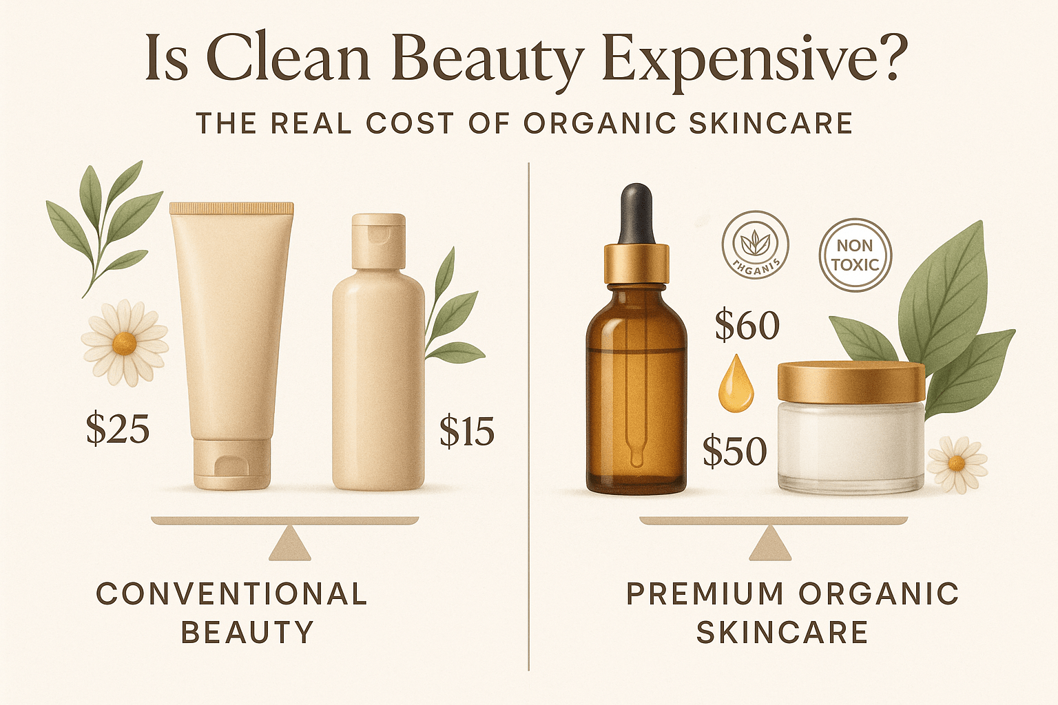 Is Clean Beauty Expensive? The Real Cost of Organic Skincare - Glimmer Goddess® Organic Skin Care