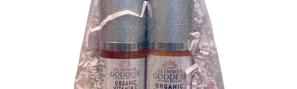 Glimmer Goddess Vitamin C skincare featured in a guide to nutrition, healthy-looking skin and realistic benefits.