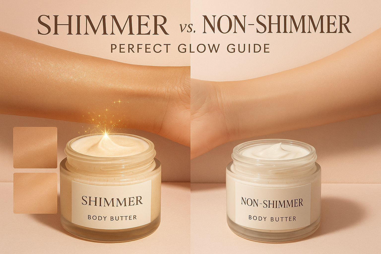 Shimmer vs Non-Shimmer Body Butter: Perfect Glow Guide