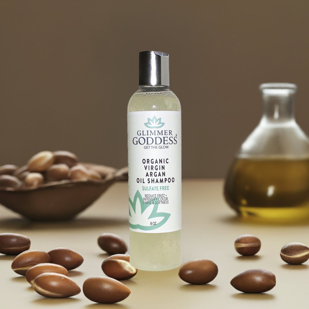 The Transformative Power of Sulfate-Free Shampoo with Moroccan Argan Oil: Discover the Secret to Luxurious, Healthy Hair 💆‍♀️ - Glimmer Goddess® Organic Skin Care