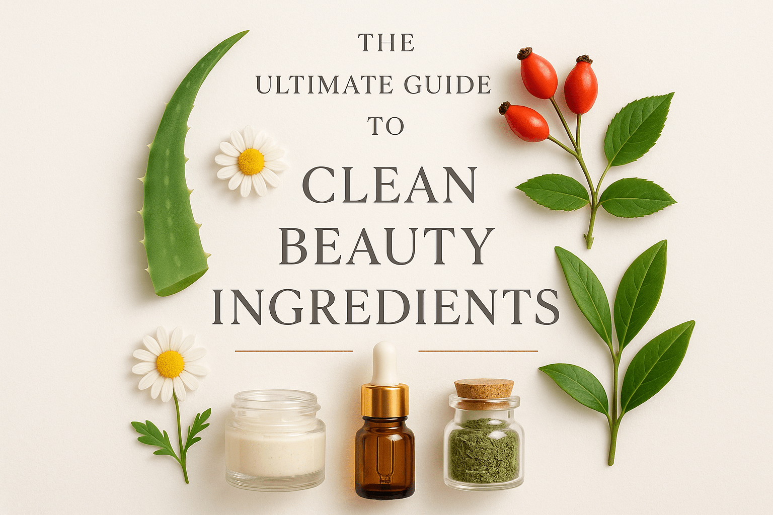 The Ultimate Guide to Clean Beauty Ingredients - Glimmer Goddess® Organic Skin Care