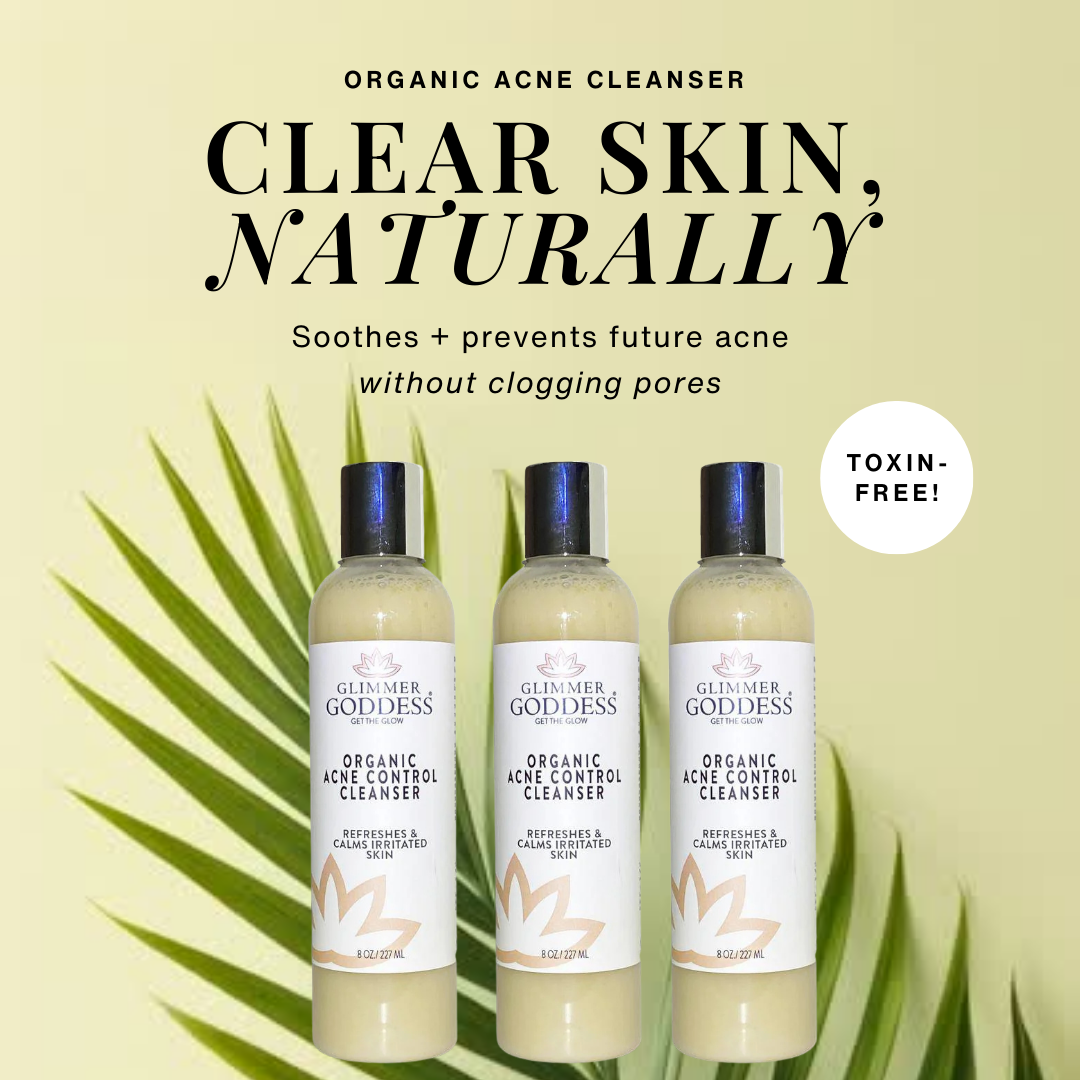 Limpiador orgánico contra el acné con aceite de semilla de cáñamo