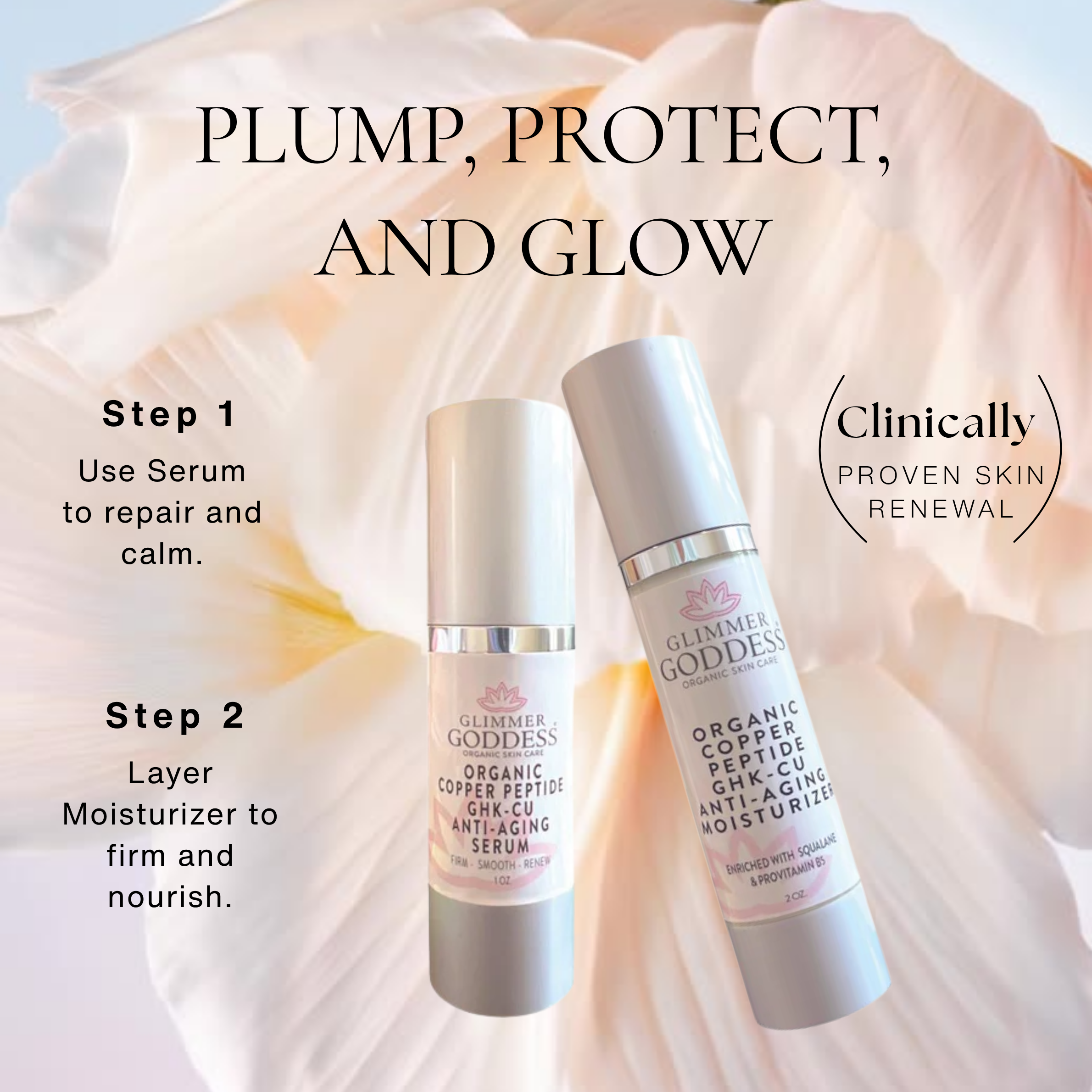 GHK‑Cu Collagen Boost Duo – Copper Peptide Serum + Hydrating Moisturizer