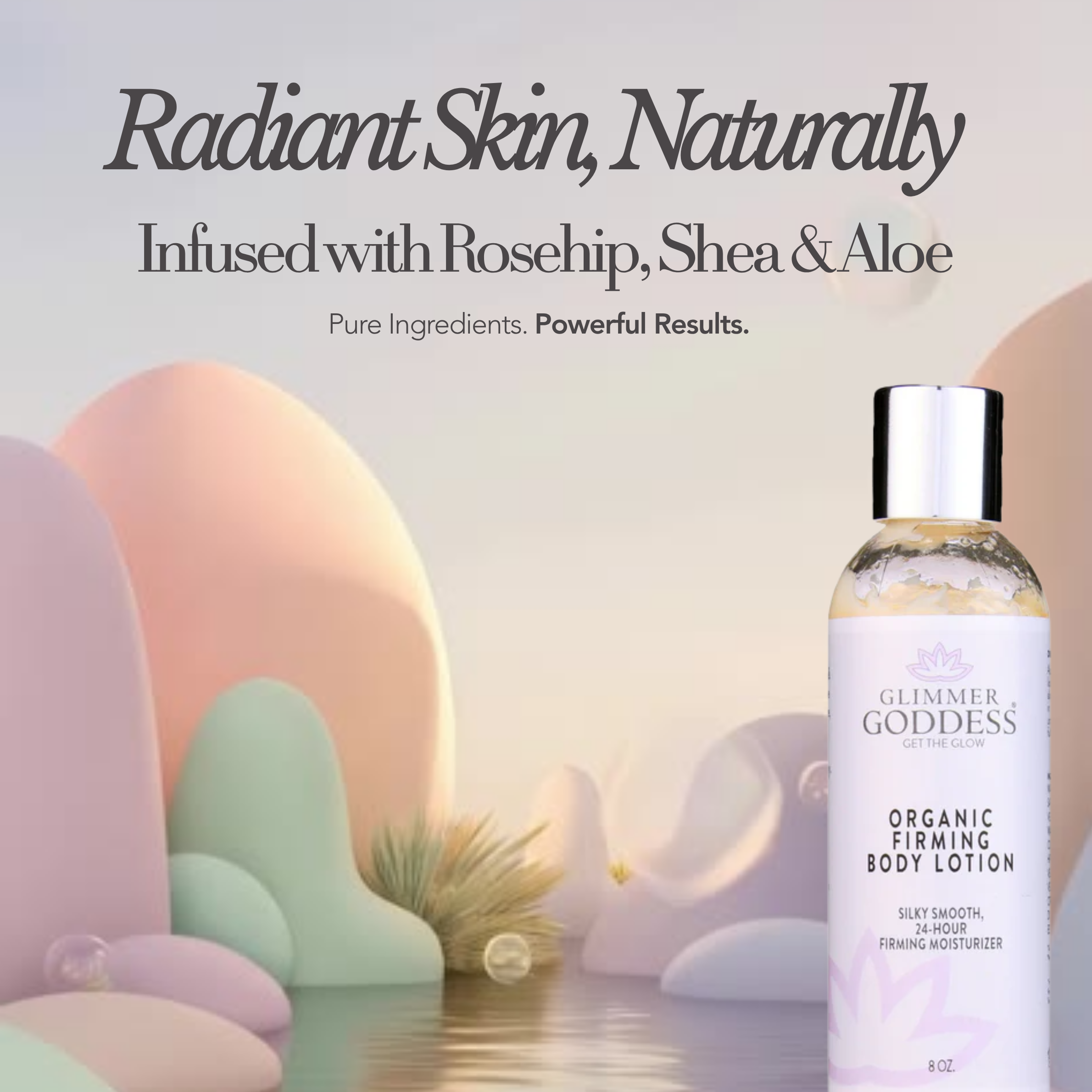 Loción corporal reafirmante orgánica