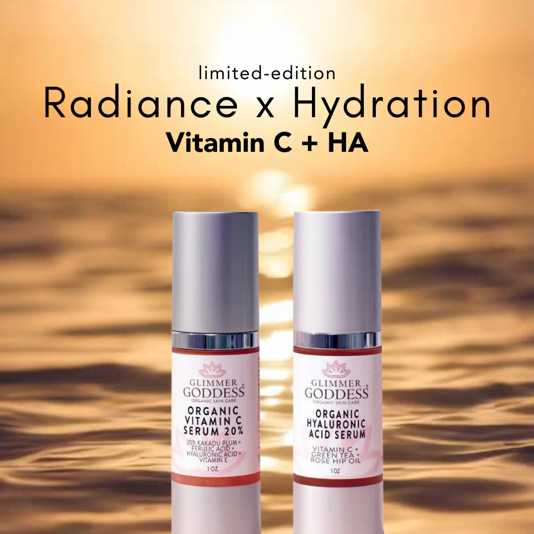 Vitamin C + Hyaluronic Acid Duo – Brightening & Plumping Serum Set for Radiant, Hydrated Skin
