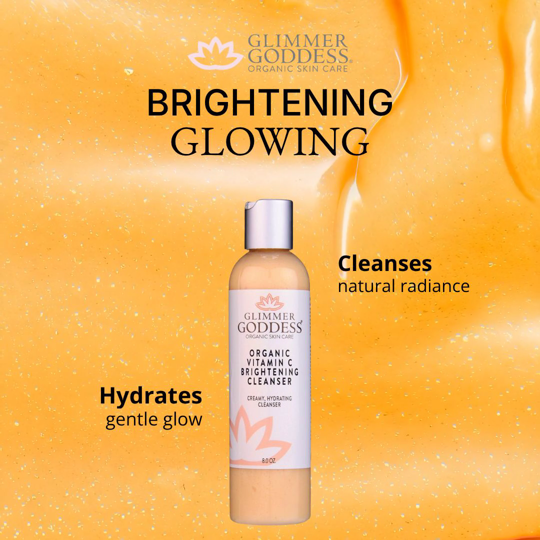 Limpiador iluminador de piel con vitamina C orgánica