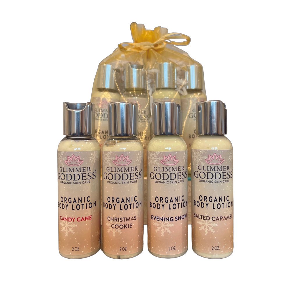 Glimmer Goddess Organic Seasonal Body Lotion Travel Size Gift Set - Glimmer Goddess® Organic Skin Care