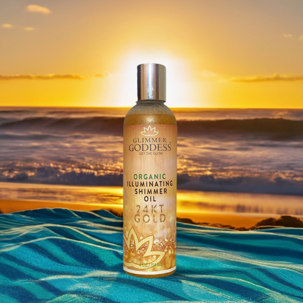 Illuminating Shimmer Body & Face Oils - Glimmer Goddess® Organic Skin Care