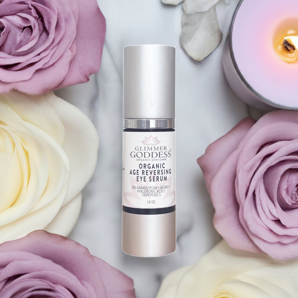 Organic Age Reversing Eye Serum - Instantly Firms - Glimmer Goddess® Organic Skin Care