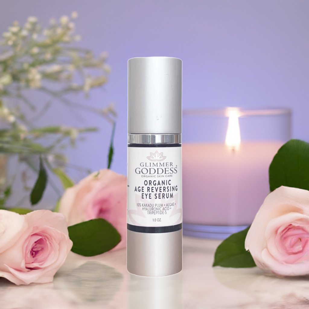 Organic Age Reversing Eye Serum - Instantly Firms - Glimmer Goddess® Organic Skin Care