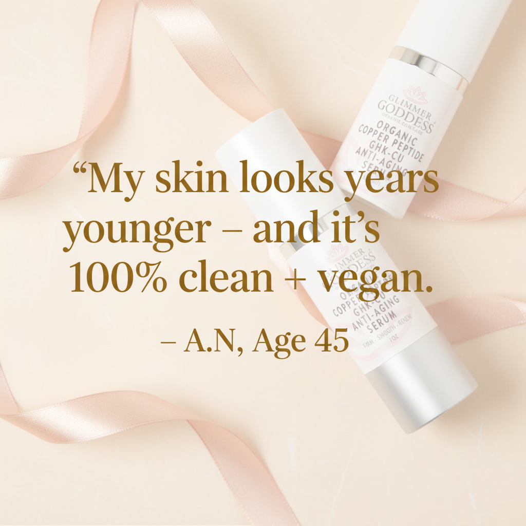 Organic Copper Peptide Anti-Aging Serum – GHK-Cu, Argireline®, Matrixyl 3000, Hyaluronic Acid – Wrinkle Repair