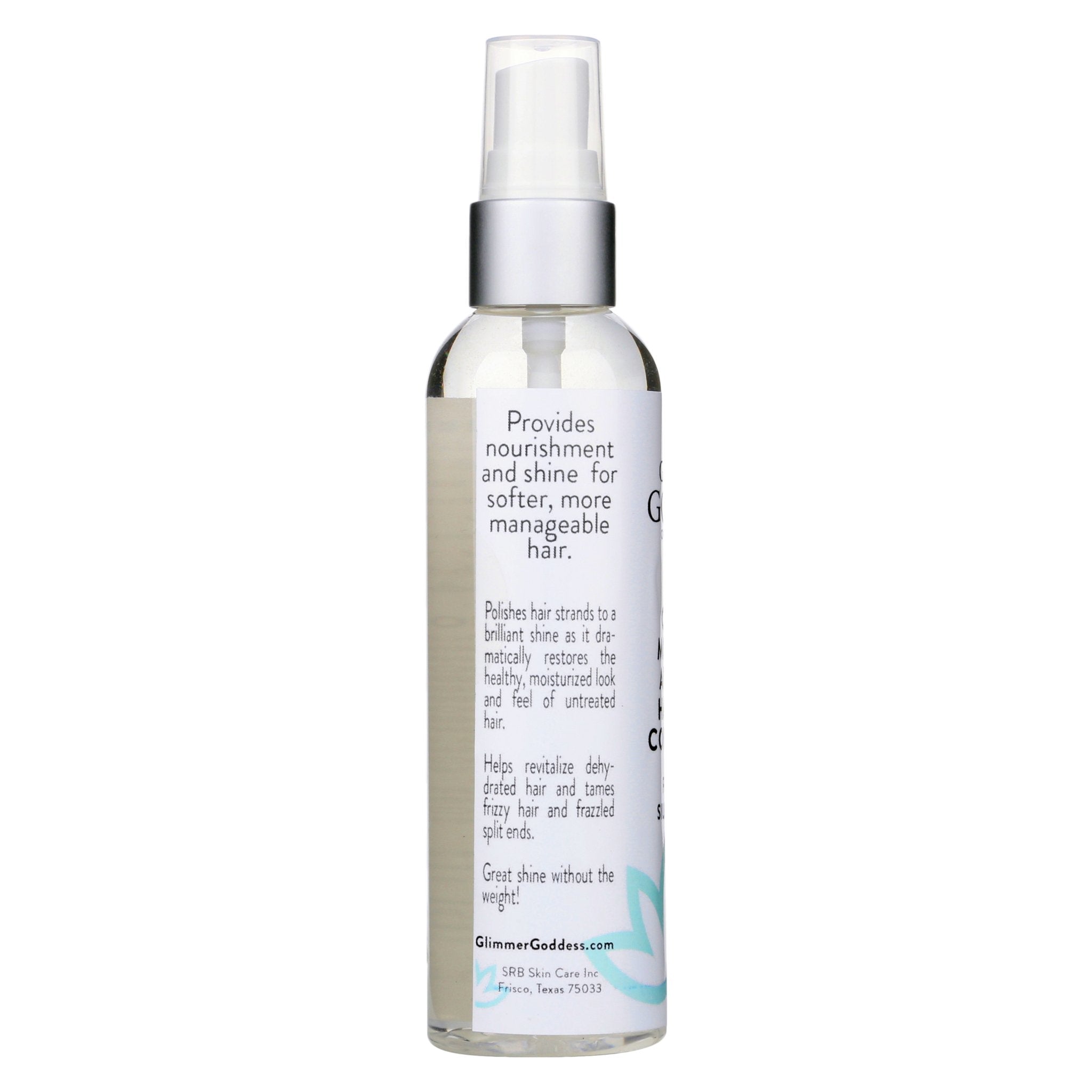 Organic Moroccan Argan Oil Hair Shine Spray - Glimmer Goddess® Organic Skin Care