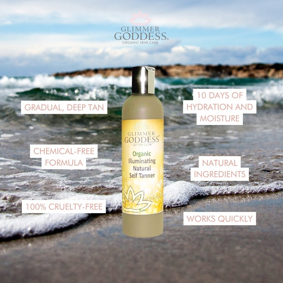 Organic Self Tanning Lotion - Glimmer Goddess® Organic Skin Care