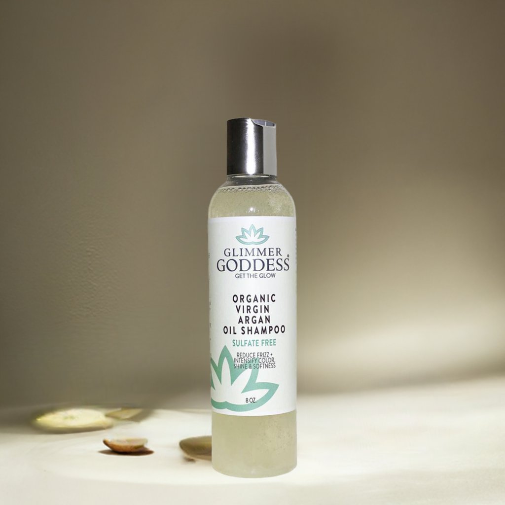 Organic Sulfate Free Shampoo with Morrocan Argan Oil - Glimmer Goddess® Organic Skin Care