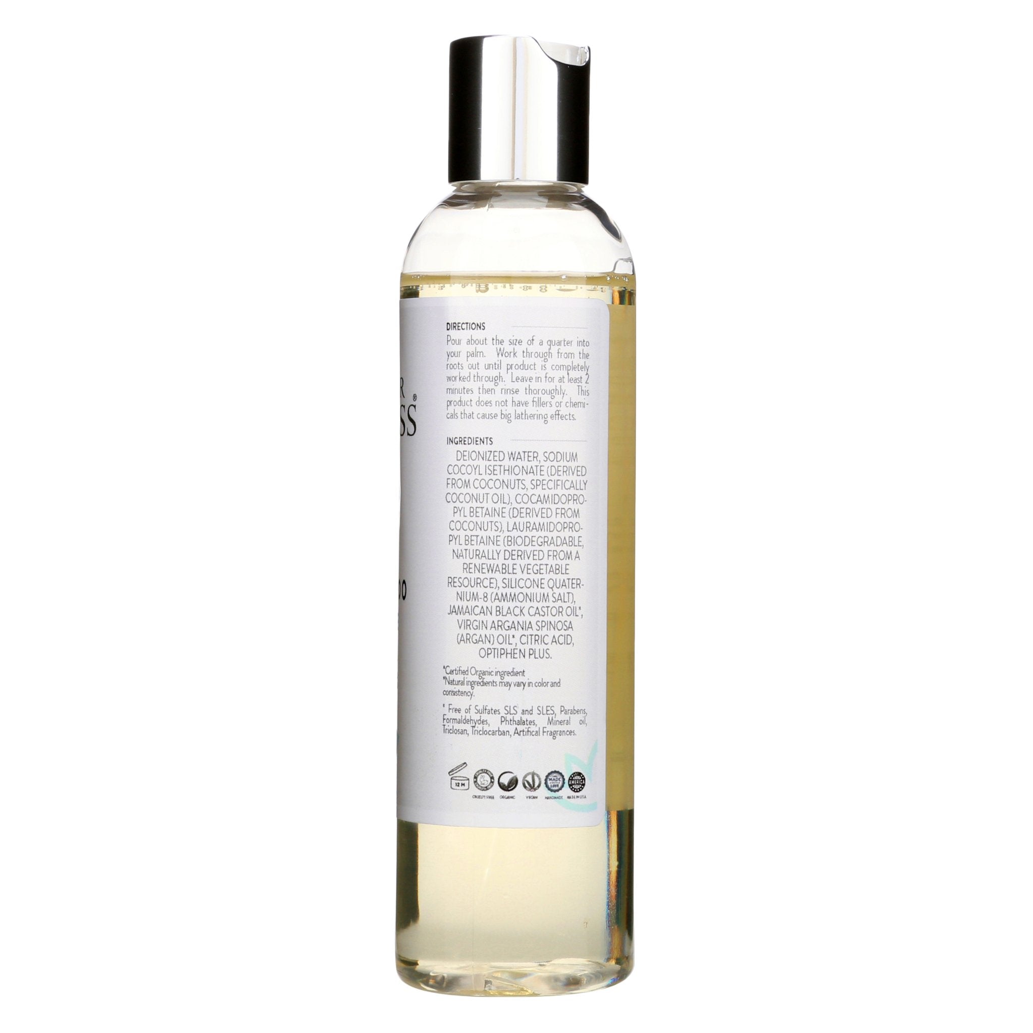 Organic Sulfate Free Shampoo with Morrocan Argan Oil - Glimmer Goddess® Organic Skin Care