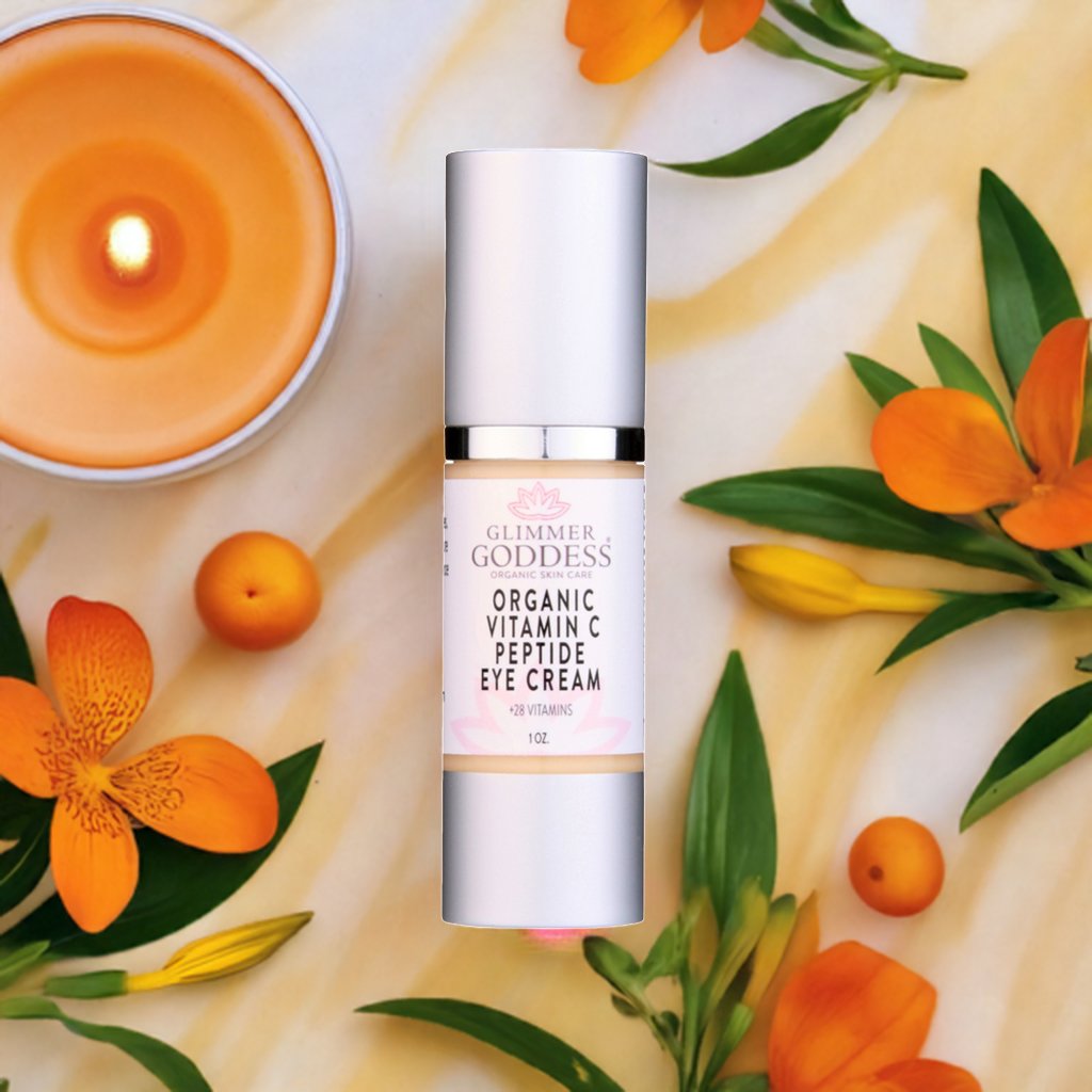 Organic Vitamin C Eye Serum For Dark Circles - Glimmer Goddess® Organic Skin Care