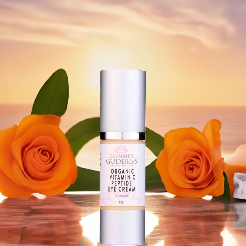 Organic Vitamin C Eye Serum For Dark Circles - Glimmer Goddess® Organic Skin Care