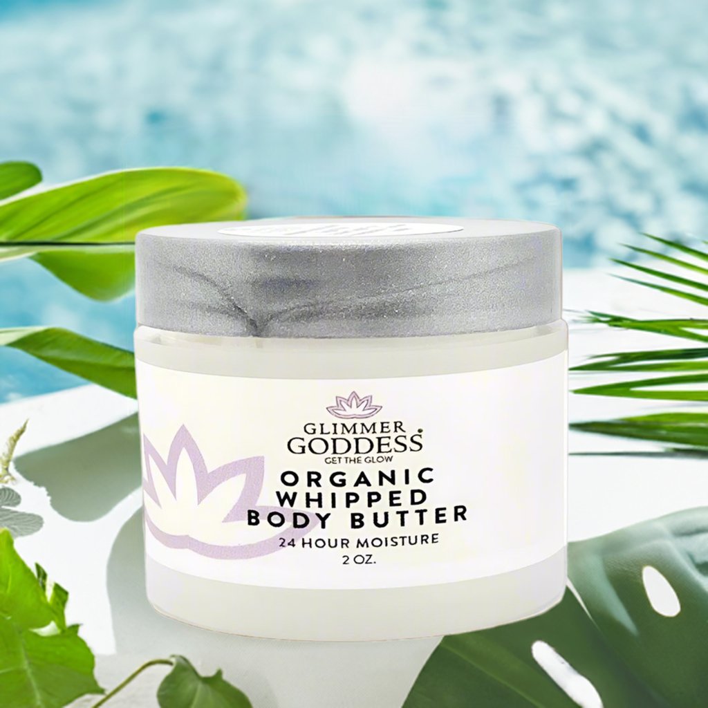 Organic Whipped Shea Body Butter - 2 oz Travel Size - Glimmer Goddess® Organic Skin Care