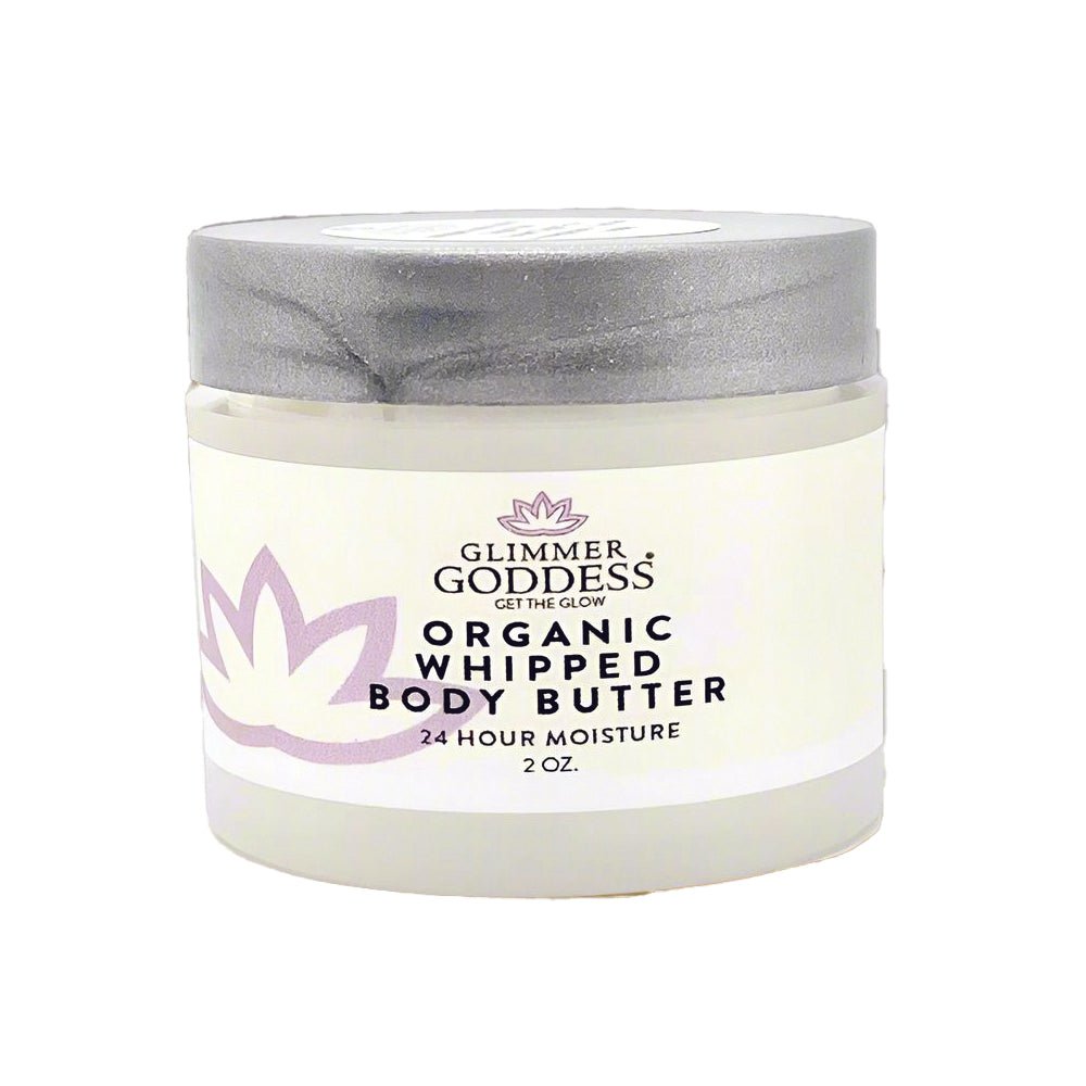 Organic Whipped Shea Body Butter - 2 oz Travel Size - Glimmer Goddess® Organic Skin Care