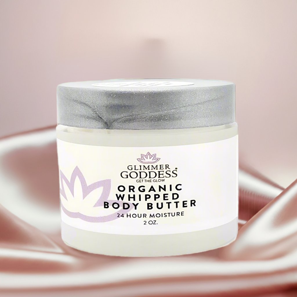 Organic Whipped Shea Body Butter - 2 oz Travel Size - Glimmer Goddess® Organic Skin Care