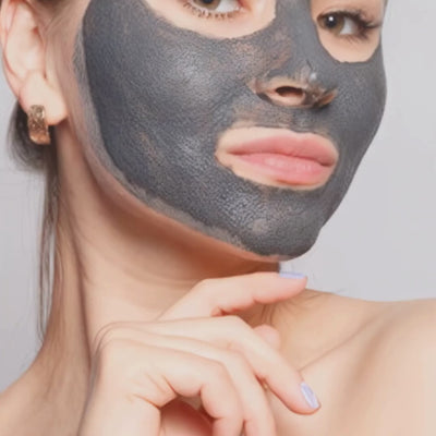 Activated Charcoal Face Mask application tutorial - how to use detox mask for acne and blackheads
