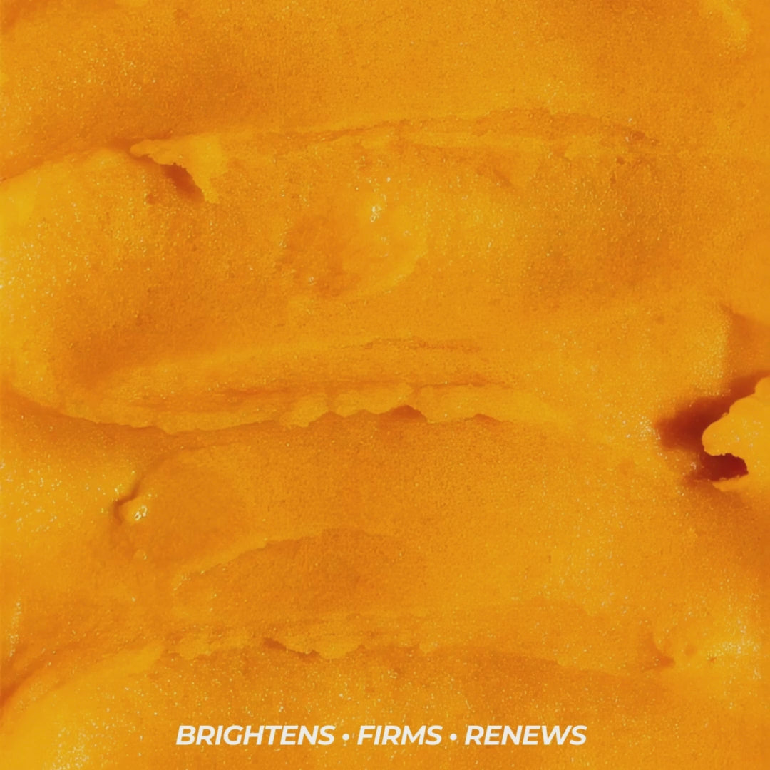 Pumpkin Flaxseed Enzyme Face Mask texture demonstration - enzyme formula for glowing skin
