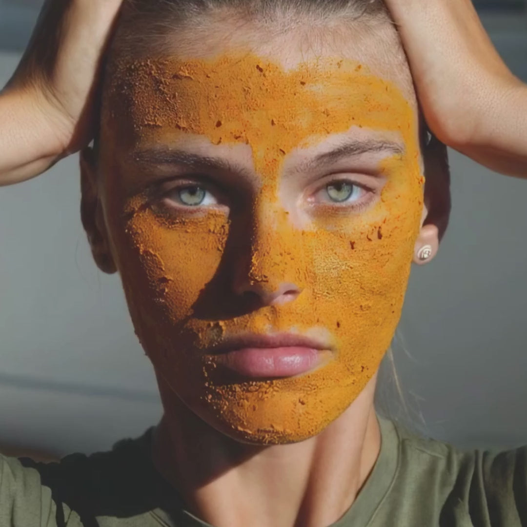 Pumpkin AHA Face Mask application tutorial - how to use alpha hydroxy acid mask for exfoliation
