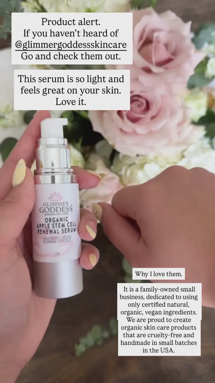 Glimmer Goddess Apple Stem Cell Serum + Moisturizer Duo