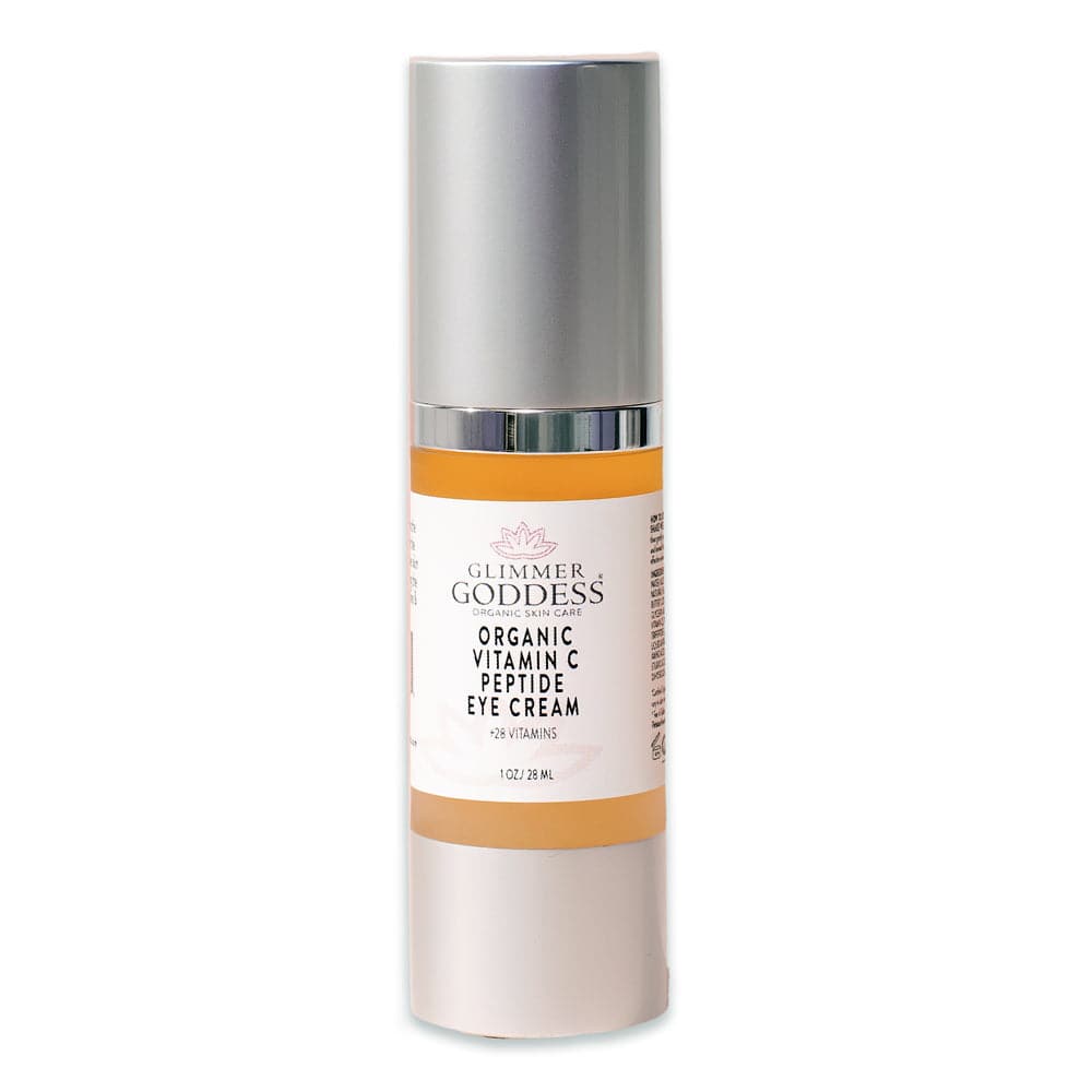 Let's Get Glowing! Organic Vitamin C Serum + Vitamin C Eye Cream - Glimmer Goddess® Organic Skin Care