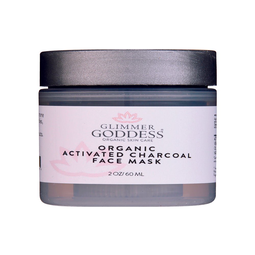 Organic Acne Face Mask - Activated Charcoal - Superior Detox & Purification - Glimmer Goddess® Organic Skin Care