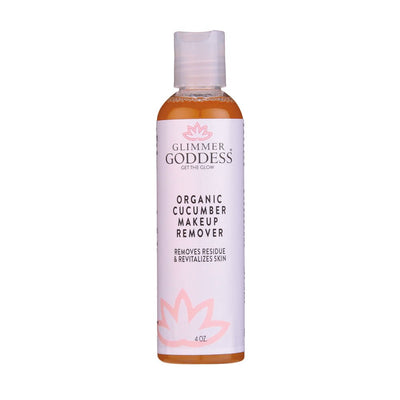 Organic cucumber makeup remover bottle, revitalizes skin, 4 oz