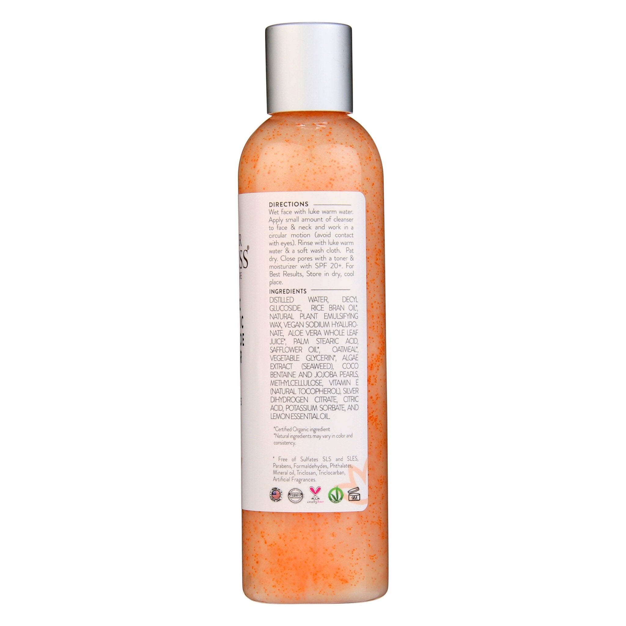 Organic Hyaluronic Acid Facial Cleanser - Glimmer Goddess® Organic Skin Care